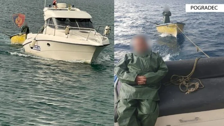 Kishin dalë me varkë për të peshkuar dhe rrezikuan jetën nga moti i keq, policia shpëton 2 persona nga mbytja në liqen