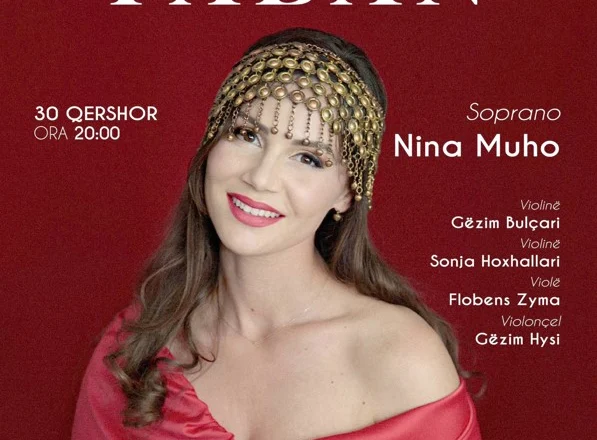 Koncerti “Taban”, sopranoja Nina Muho sjell 16 këngë qytetare shqiptare të interpretuara për herë të parë me kuartet