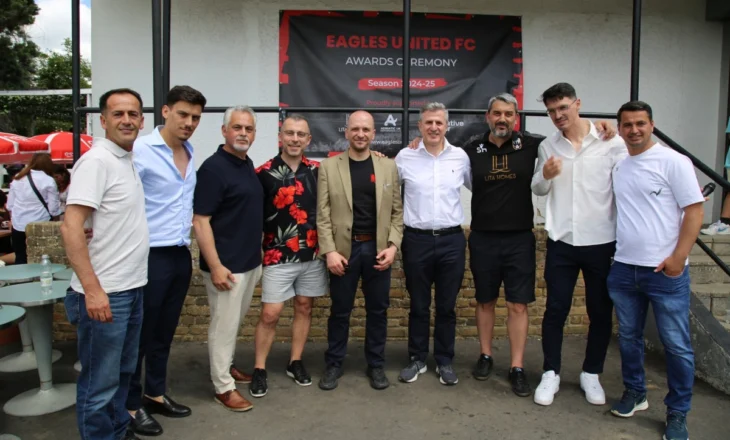 Londër/ Ambasadorët shqiptarë kremtojnë me Eagles United FC mbylljen e sezonit