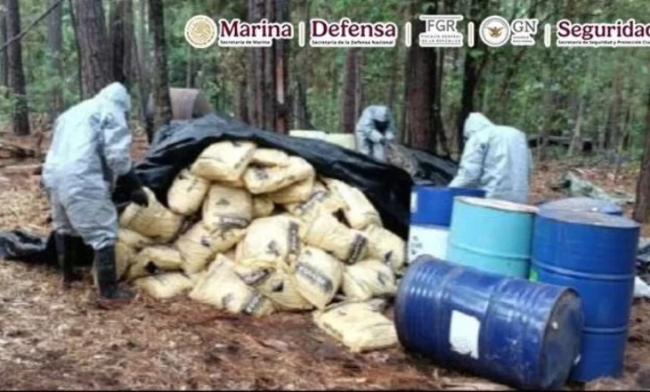Marina meksikane sekuestron sasinë më të madhe të drogës në vend, kapen 42 ton metamfetaminë në disa laboratorë