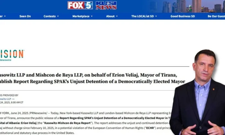 Media amerikane jehonë lajmit të studios ligjore të Veliajt: Arrestimi i tij nga SPAK i pajustifikuar
