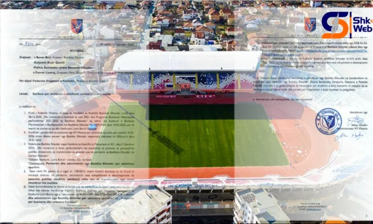 MINUTA E FUNDIT – KF Vllaznia kërkon zyrtarisht anulimin e recitalit të Bujar Qamilit, shkresë institucioneve…