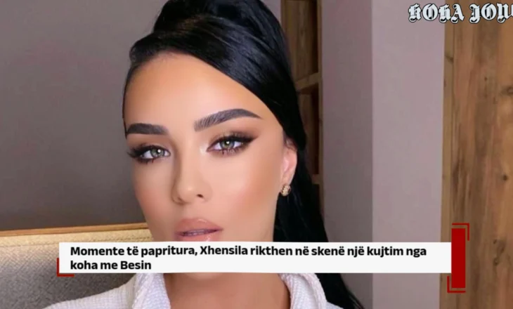 Momente të papritura, Xhensila rikthen në skenë një kujtim nga koha me Besin