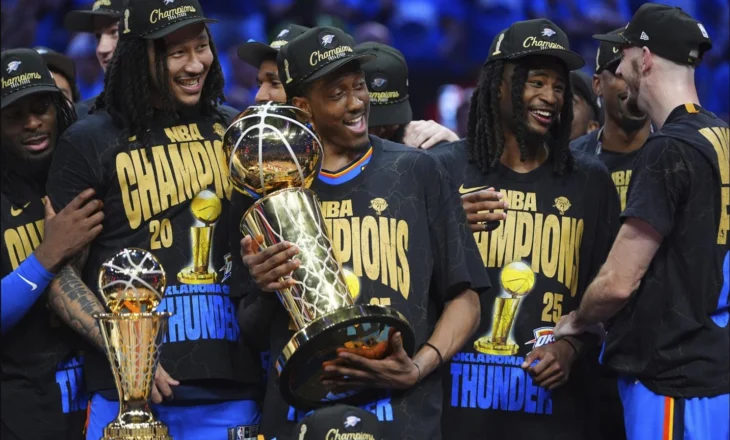 NBA/ Oklahoma shpallet kampion, Thunder mposhtin Indianën në finalen e 7-të, Shai Aleksander MVP