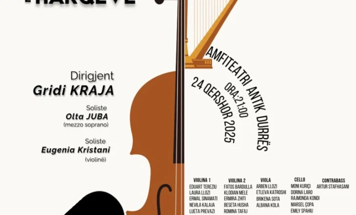 Orkestra e Harqeve Durrës koncert në amfiteatrin antik