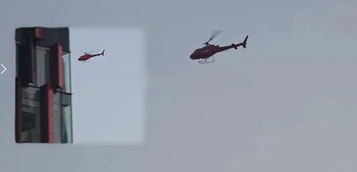 Pak minuta para ndeshjes, ngrihet helikopteri rreth stadiumit, çfarë po ndodh?