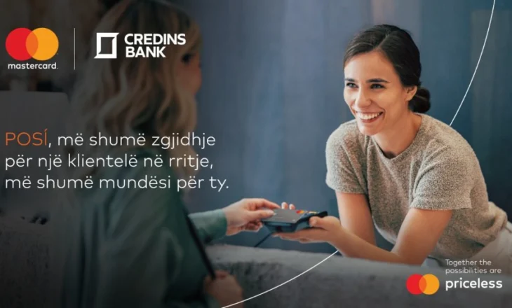 POSÍ, ka edhe për Ty! Credins bank & Mastercard lançojnë fushatën më të re me fokusin e rritjes së pagesave digjitale në Shqipëri