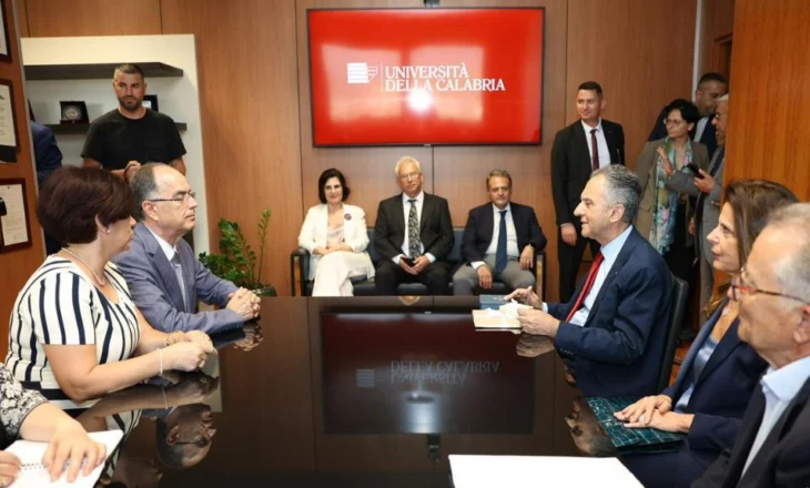 Presidenti Begaj vizitë në Universitetin e Kalabrisë,pritet nga rektori Nicola Leone