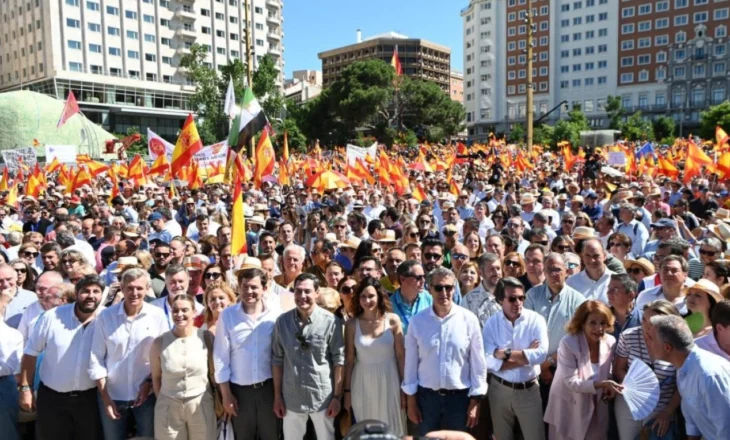 Protesta kundër qeverisë së Sanchez në Spanjë, Partia Konservatore bën thirrje për zgjedhje të parakohshme