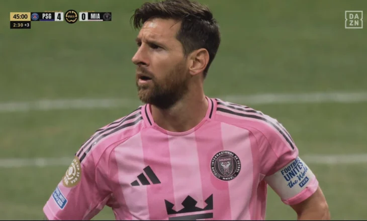 PSG kryen punë me Inter Miamin që në pjesën e parë, francezët shënojnë 4 gola (video)