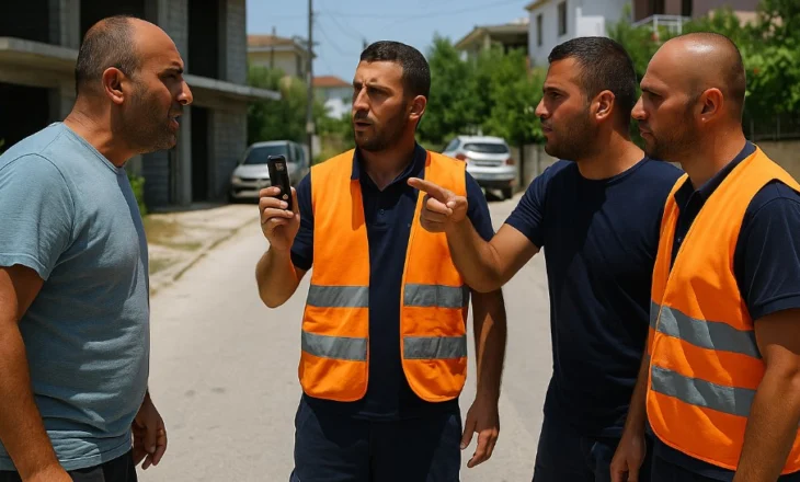 Punonjësit e Ujësjellësit sherr me banorët në Ksamil, përdoren hunj dhe grushta