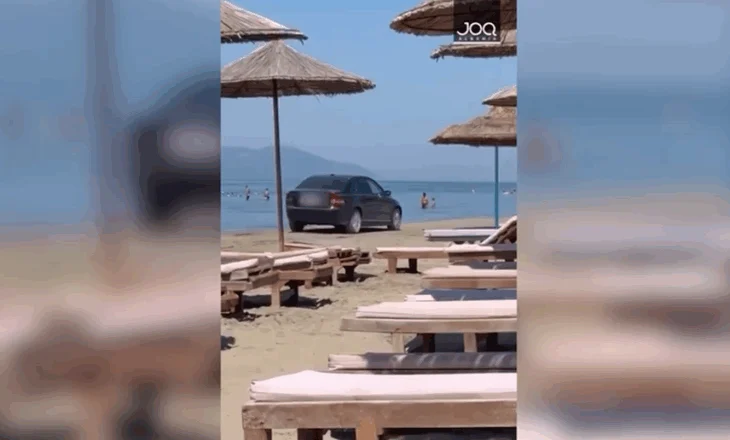 Qarkulloi me makinë në zonën e plazhit të Vlorës pranë pushuesve, e pëson drejtuesi i automjetit