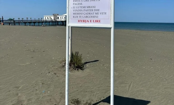 Rama poston fotot: Informacionet orientuese për pushuesit në plazhet publike të Lezhës