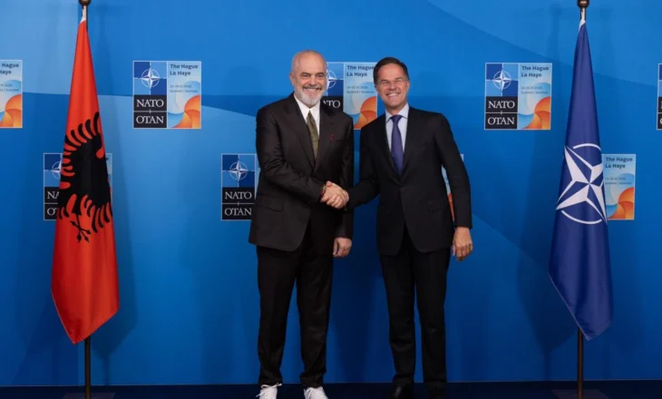 Samiti në Hagë, Rama pritet nga Rutte: NATO do të angazhohet për terminalin ushtarak në Durrës