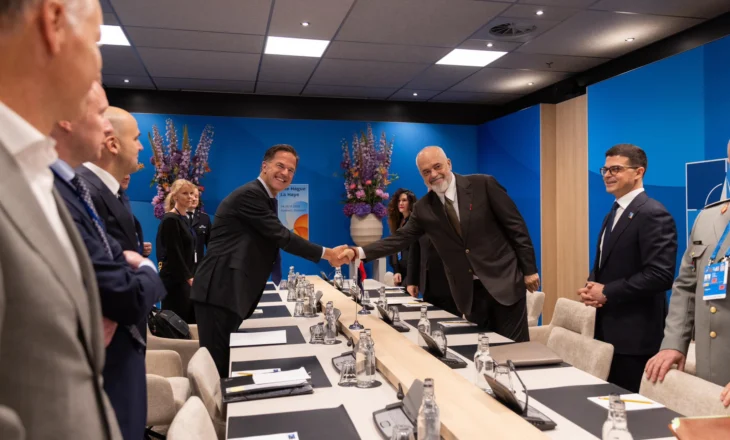 Samiti në Hagë, Rama takon Sekretarin e Përgjithshëm Mark Rutte: iskutuam për Durrësin dhe Samitin e 2027-ës