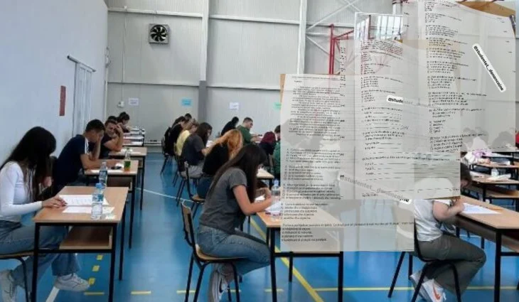Testi në Gjuhën Shqipe dhe Letërsi, dalin tezat 20 minuta pas fillimit të provimit