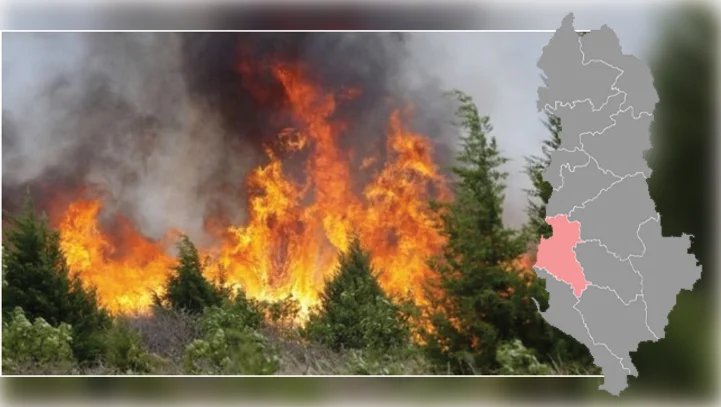 Tetë vatra gjatë 24 orëve, Emergjencat Civile: Sot pritet nivel rrezik “i lartë” për zjarre në Fier