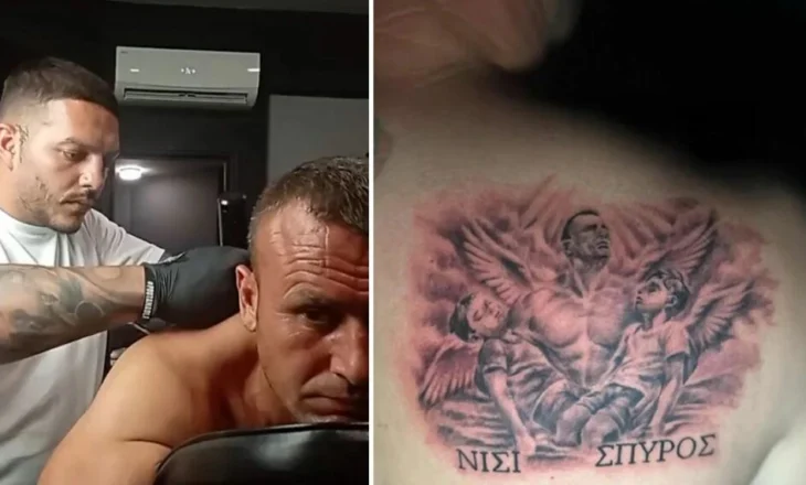 U zhyt në lumë për të shpëtuar dy fëmijët grekë, shqiptari bën tatuazh fytyrat e të miturve të ndjerë