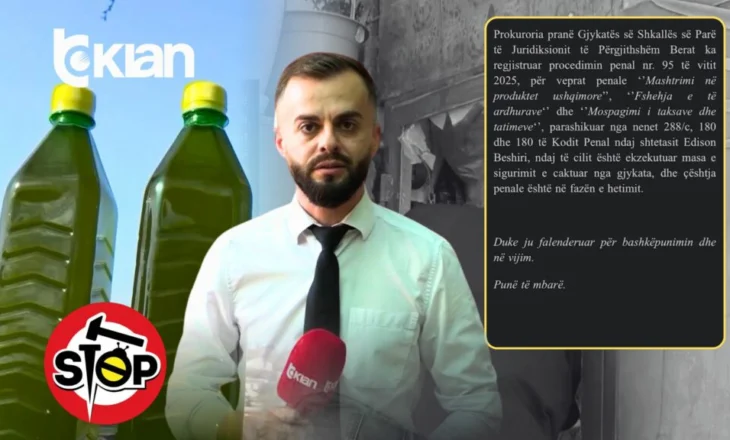 Vaji i rrezikshëm i ullirit, caktohet masa e sigurisë për shitësin