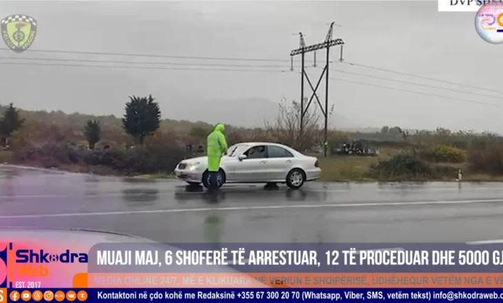 VIDEO – Bilanci i majit, 6 shoferë të arrestuar, 12 të proceduar penalisht dhe 5000 gjoba në Shkodër