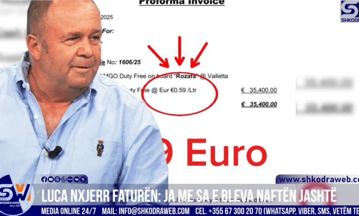VIDEO – Biznesmeni Gjergj Luca publikon faturën, ja me sa e blen karburantin për anijet jashtë vendit…