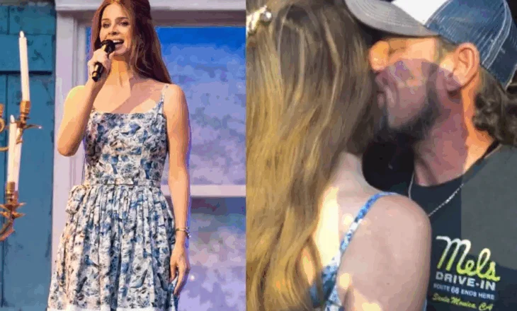 VIDEO/ Momenti emocionues, Lana Del Rey ndërpret koncertin për të puthur bashkëshortin e saj