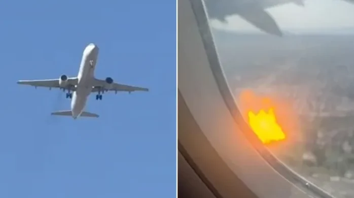 VIDEO/ Panik në ajër! Merr flakë avioni, detyrohet të bëjë ulje emergjente