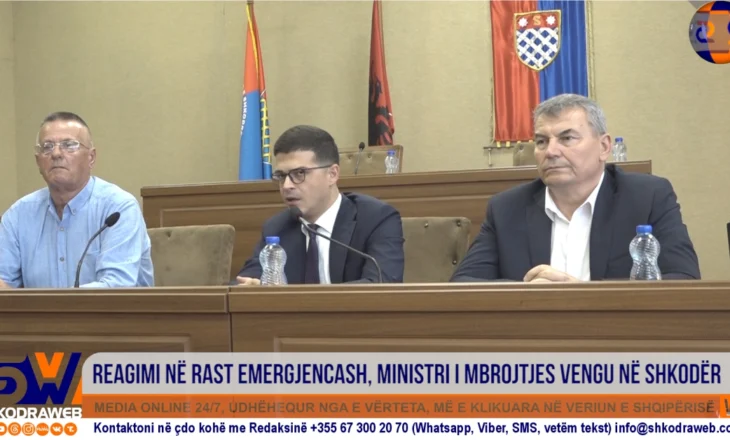 VIDEO – Reagimi në rast emergjencash, ministri i Mbrojtjes Pirro Vengu takim në Shkodër…