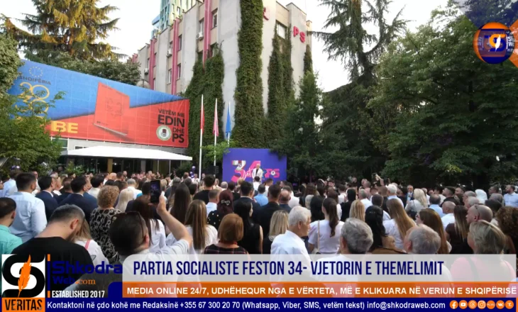 VIDEO – “Shqetësohuni kur Gramozi të mos jetë më në këtë oborr!”, Edi Rama batuta në 34- vjetorin e PS