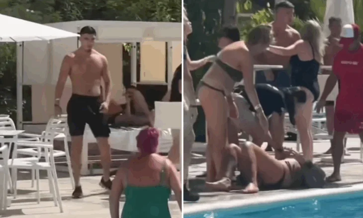 VIDEO/ Skandal në Ibiza, futbollisti anglez godet gruan me karrige