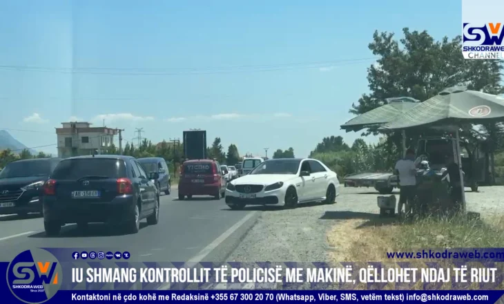 VIDEO+EMRI – Tentoi ti ikë kontrollit, policia qëllon 26- vjeçarin me makinë, më pas e ndalon…
