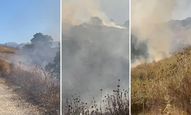 Vijon zjarri në kodrat e Pilurit në Himarë, pritet ndërhyrje nga ajri dhe toka