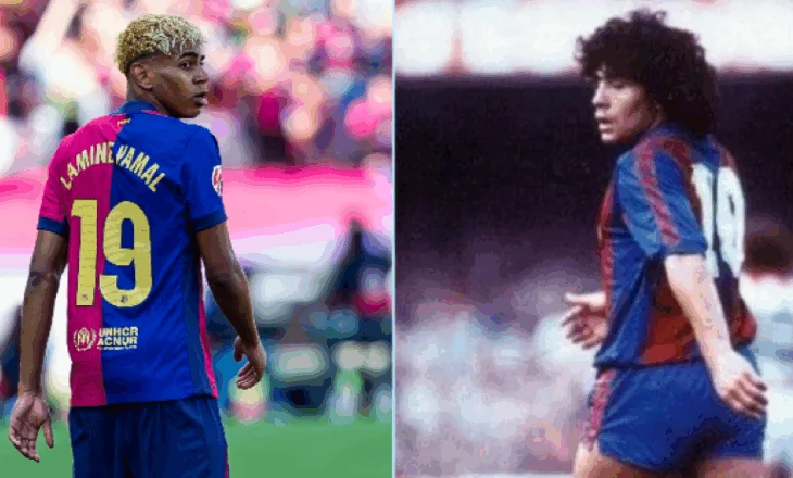 Yamal “përdor” Maradonën për “t’u shenjtëruar” si numri 10 i ri i Barcelonës