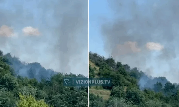 Zjarr pranë ish-repartit të tankeve në Maliq