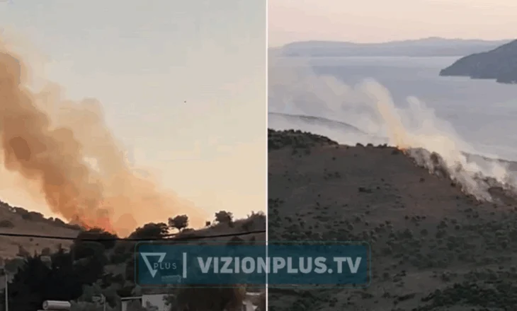 Zjarrfikësit në “luftë” me flakët në Sarandë, zjarri i afrohet Ksamilit