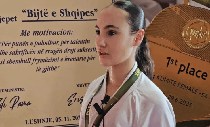 13-vjeçarja nga Lushnja shpallet kampione e Botës në karate