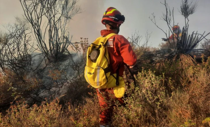 70 ushtarë e dy helikopterë në “luftë” me flakët, riaktivizohet zjarri në Drenovë