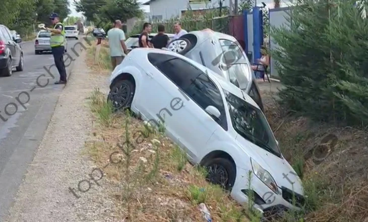 Aksident i rëndë në aksin Fier-Berat! Automjeti përfundon në kanal, dy të plagosurit transportohen me urgjencë drejt spitalit