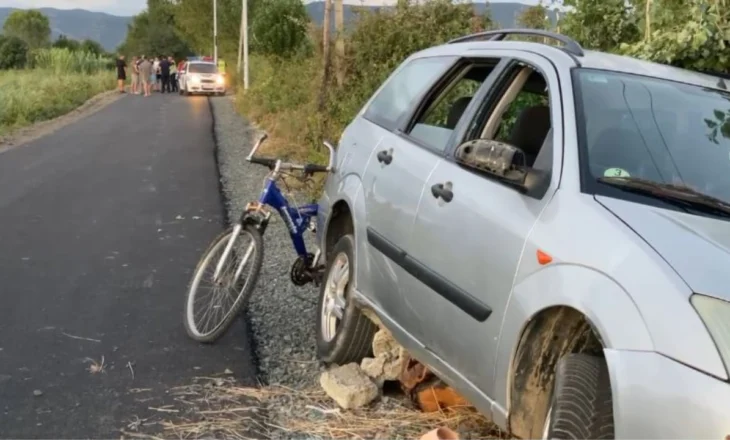 Aksident i rëndë në Lezhë, makina përplas 10-vjeçarin me biçikletë, fëmija niset drejt Traumës