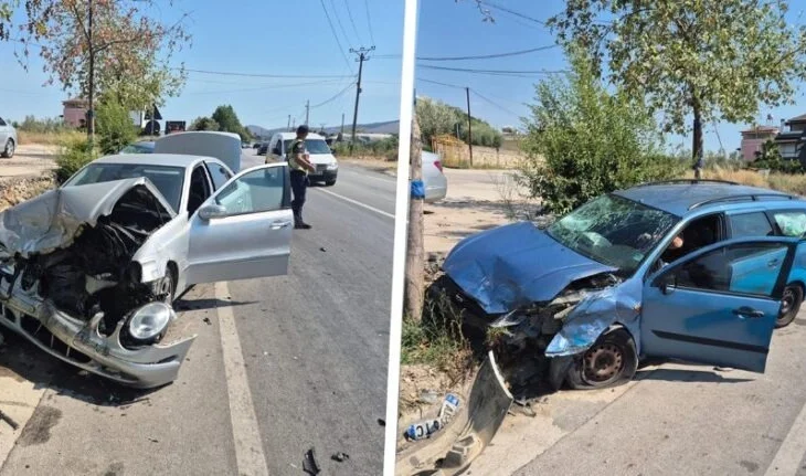 Aksident i rëndë në vend/ Përplasen ‘kokë më kokë’ dy makina, raportohet për të plagosur (Detaje)