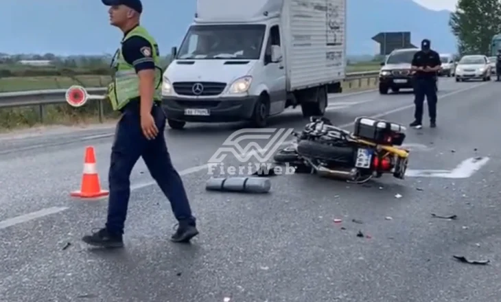 Aksident tragjik në Lezhë-Shkodër, humb jetën një turist i huaj me motor