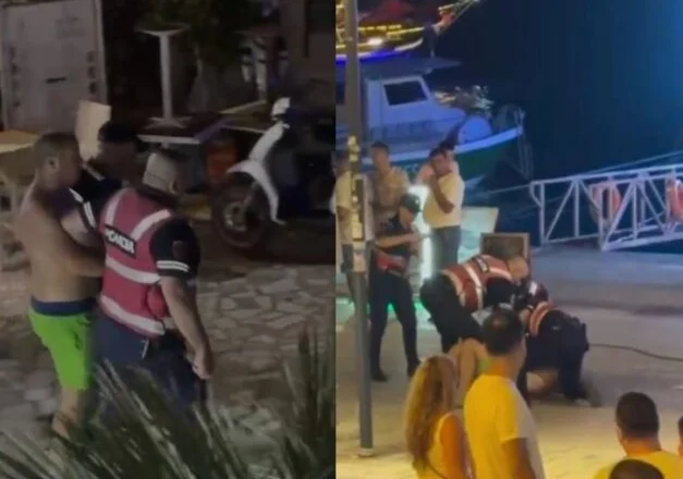Alarm në shëtitore/ I riu kapet me thikë mes pushuesve, shoqërohet nga policia