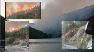 Alarm në Shkopet/ Zjarri jashtë kontrollit, shkrumbohen dy shtëpi