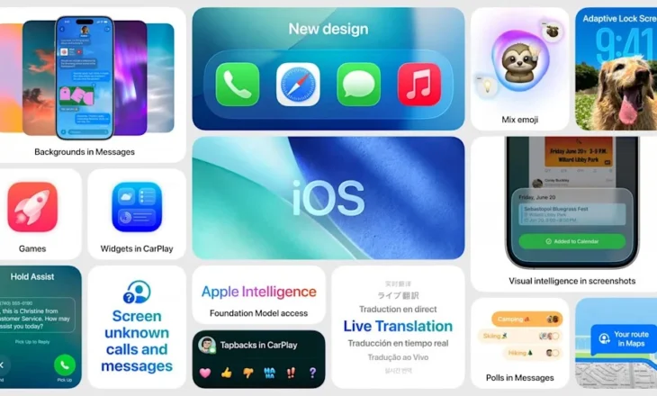 Apple lançon versionin eksperimental të iOS 26 për publikun