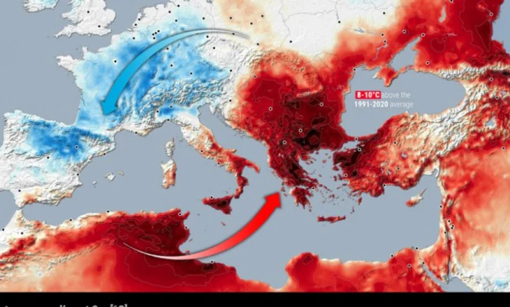 Ballkani përvëlohet nga vala e tretë e të nxehtit: Temperaturat mbi 44°C, Shqipëria ndër zonat më të prekura këtë javë