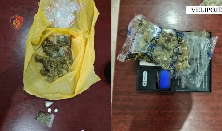 Bie në prangat e policisë 20-vjeçari/ Shiste kokainë dhe kanabis në doza, sekuestrohet edhe automjeti i tij