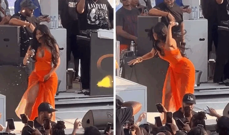 Cardi B paditet nga një fanse, pretendon se u godit me mikrofon gjatë koncertit në Las Vegas