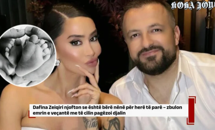Dafina Zeiqiri njofton se është bërë nënë për herë të parë, zbulon emrin e veçantë të djalit
