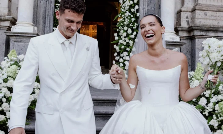 Dasmë shqiptaro-franceze: Pavard dhe Kleofina festojnë në Amalfi