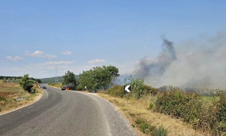 Digjet automjeti në aksin rrugor Belsh–Kuçovë, shpëton pa lëndime një familje prej pesë personash